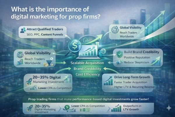 Importance of digital marketing for prop firms